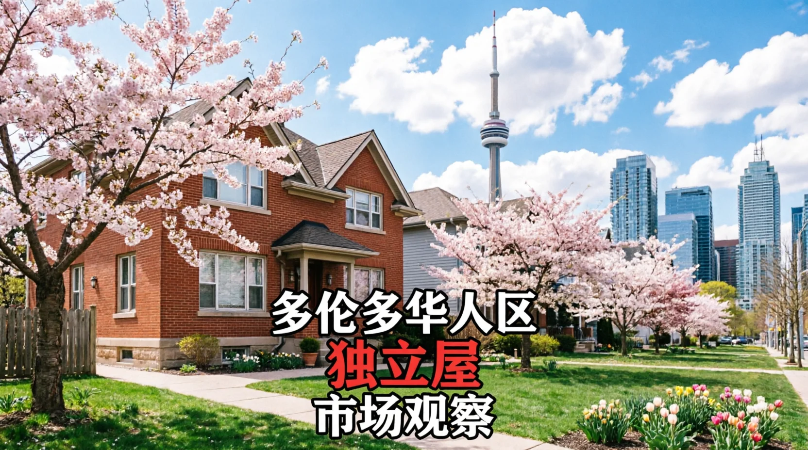 多伦多华人热点三城独立屋5 月行情