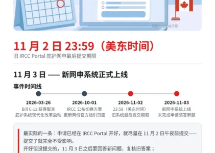 庇护网申 11 月 3 日换新系统：两种人要抓紧，一种人没影响
