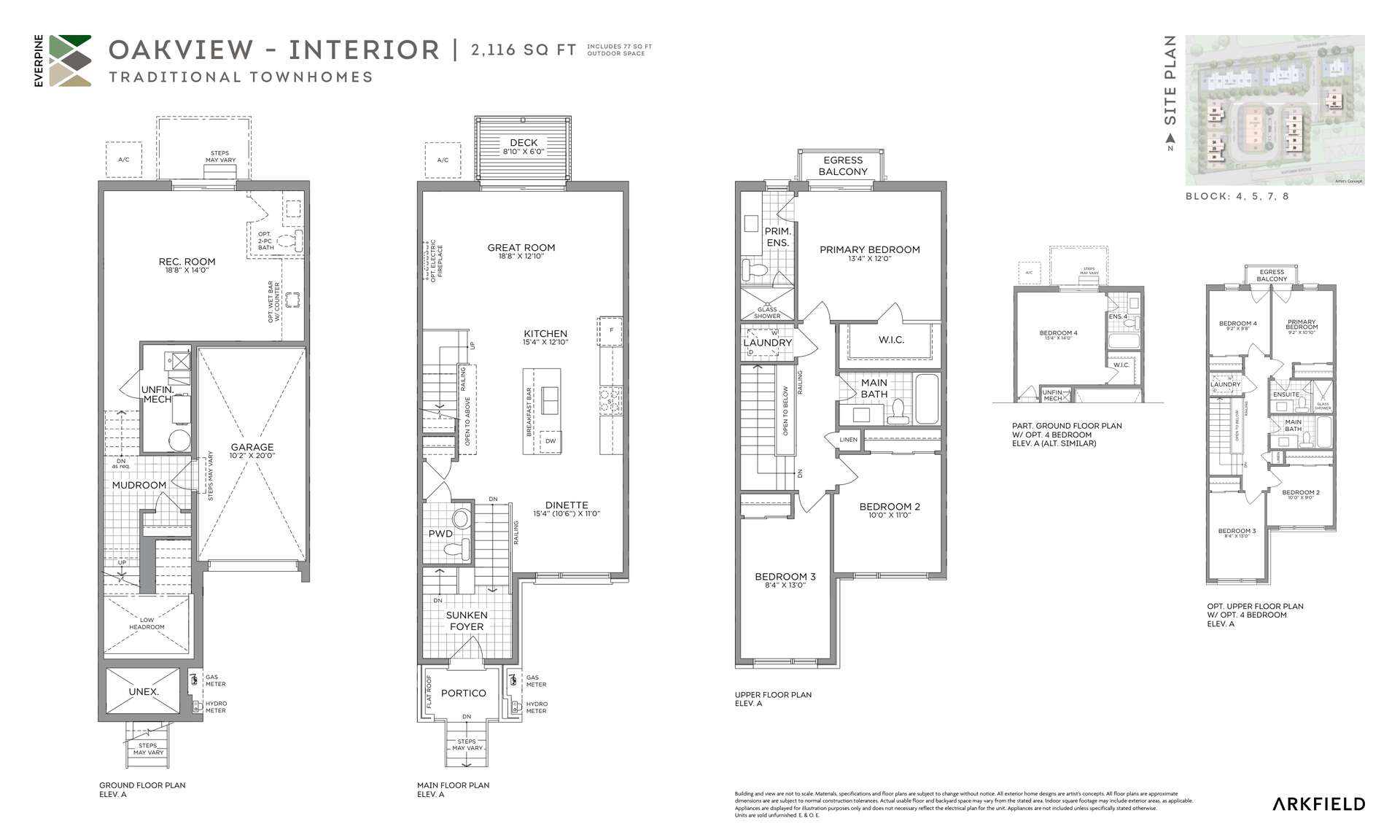 Everpine Oakview 传统镇屋户型图