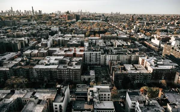 Brooklyn住宅区航拍