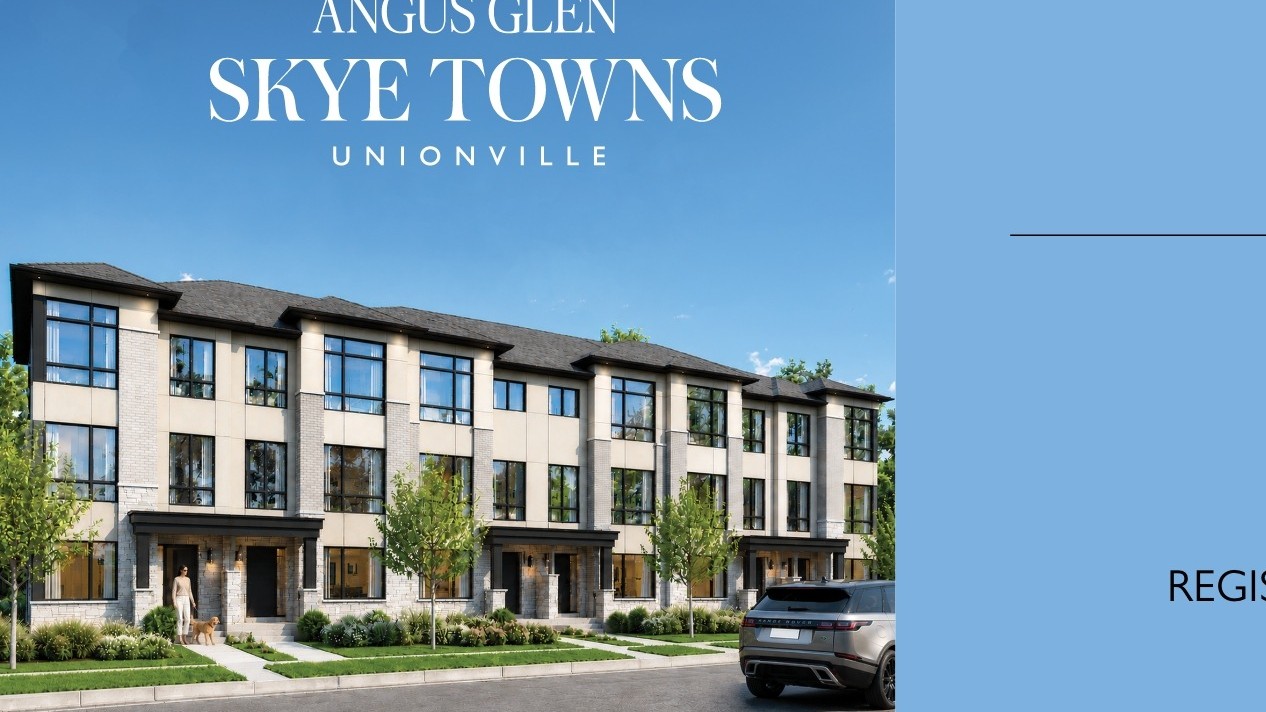 Skye Towns 开盘：万锦 Angus Glen 18 尺镇屋，$1,099,000 起